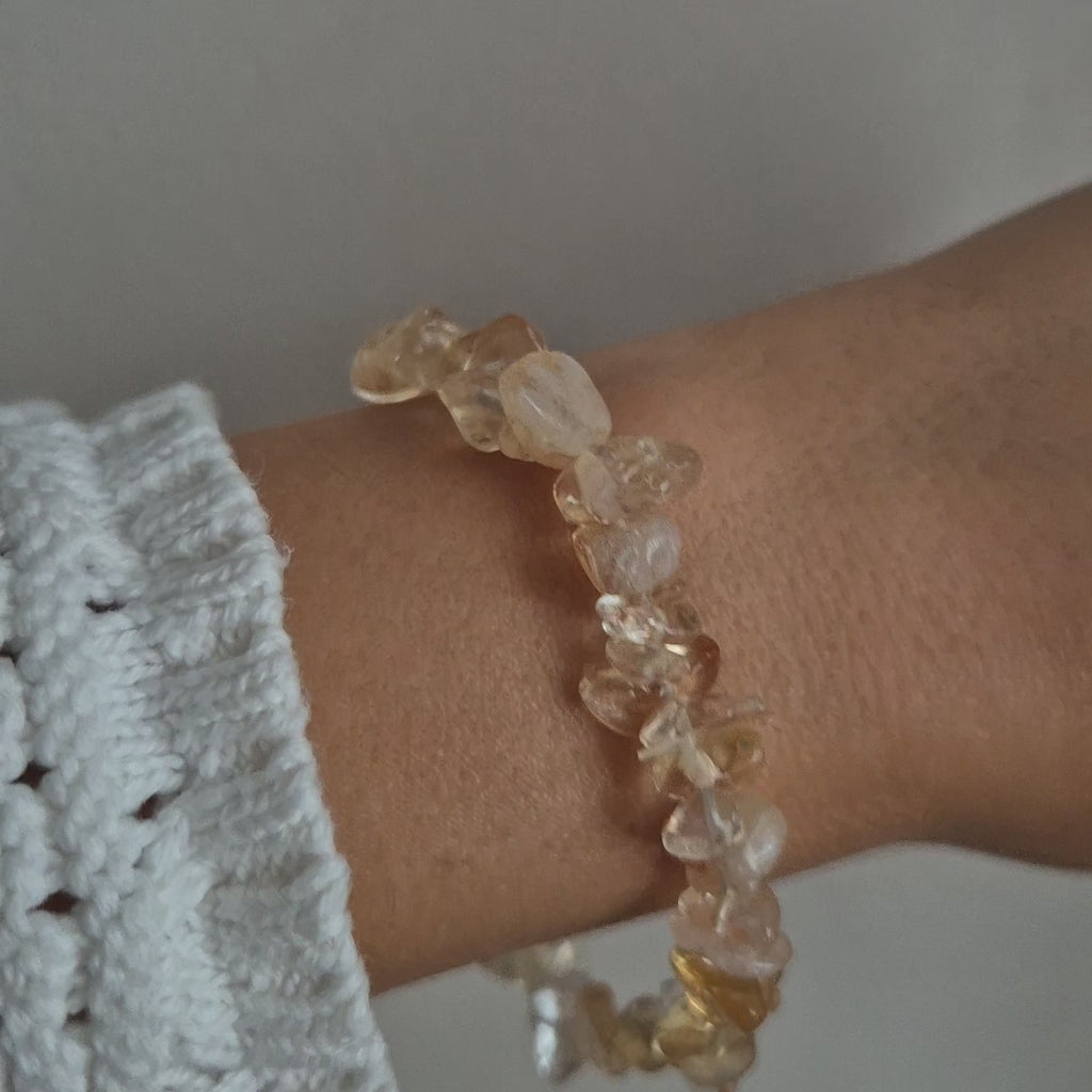 Splitterarmband Citrin