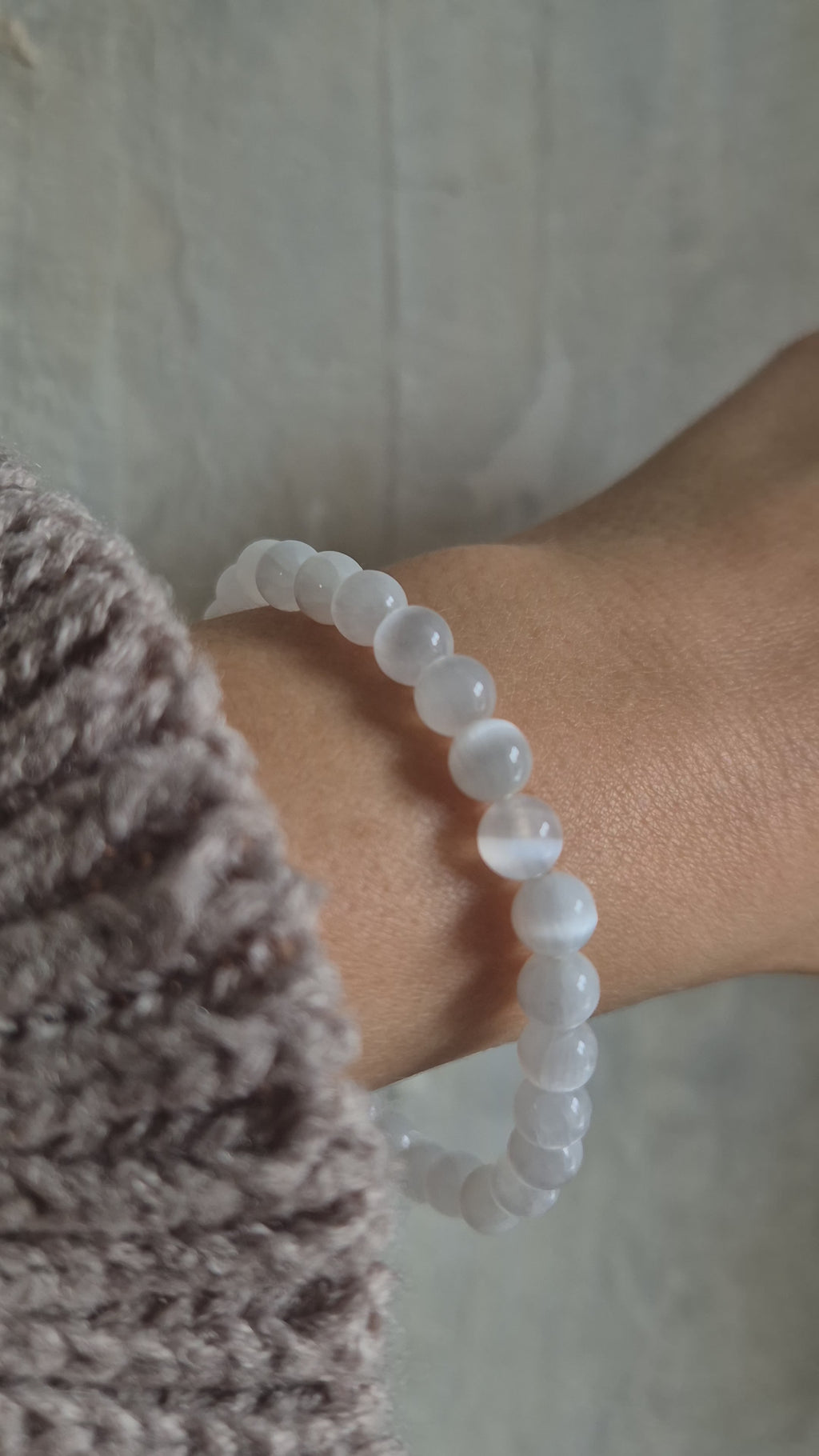 Kugelarmband Selenit