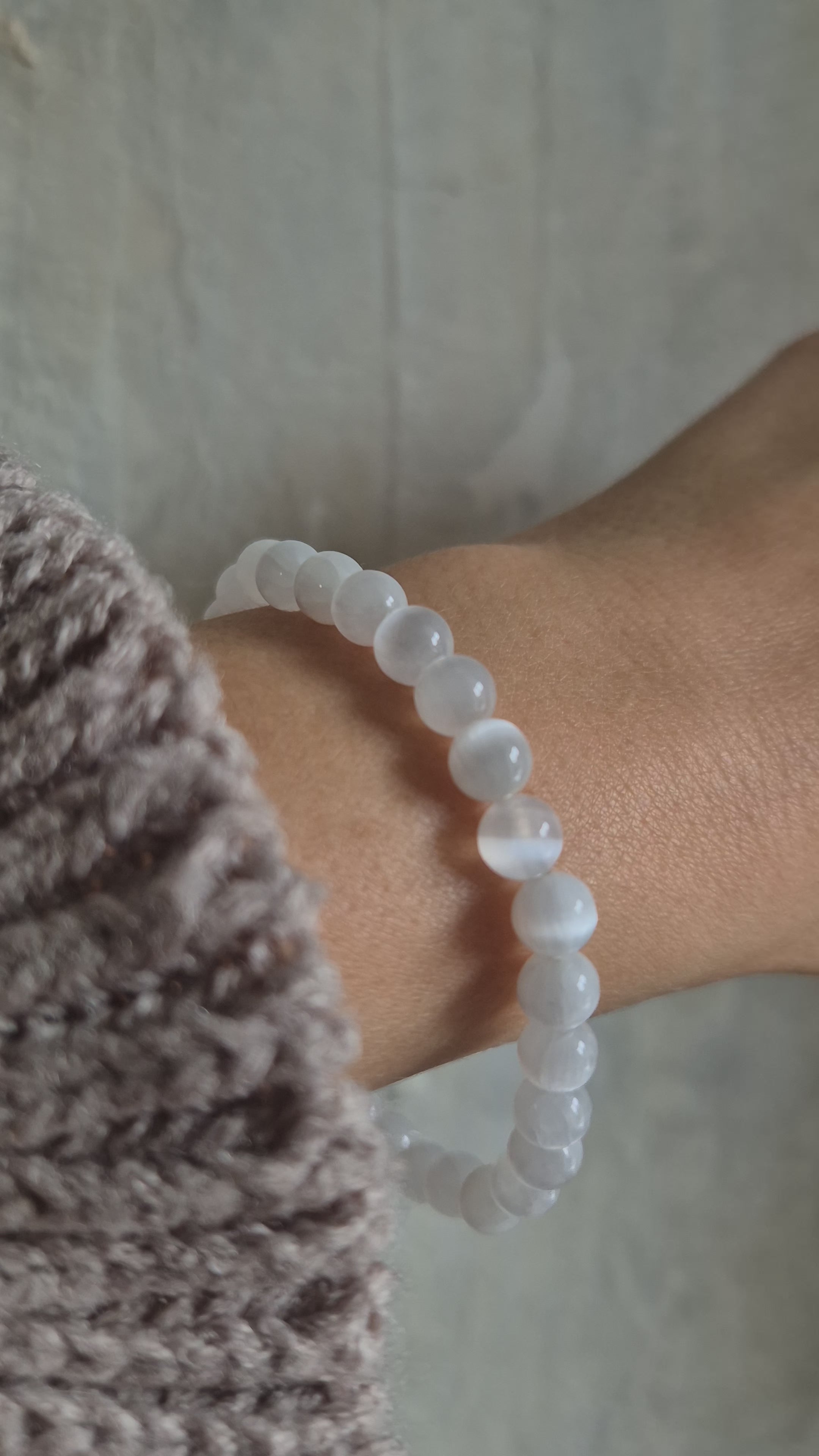 Kugelarmband Selenit