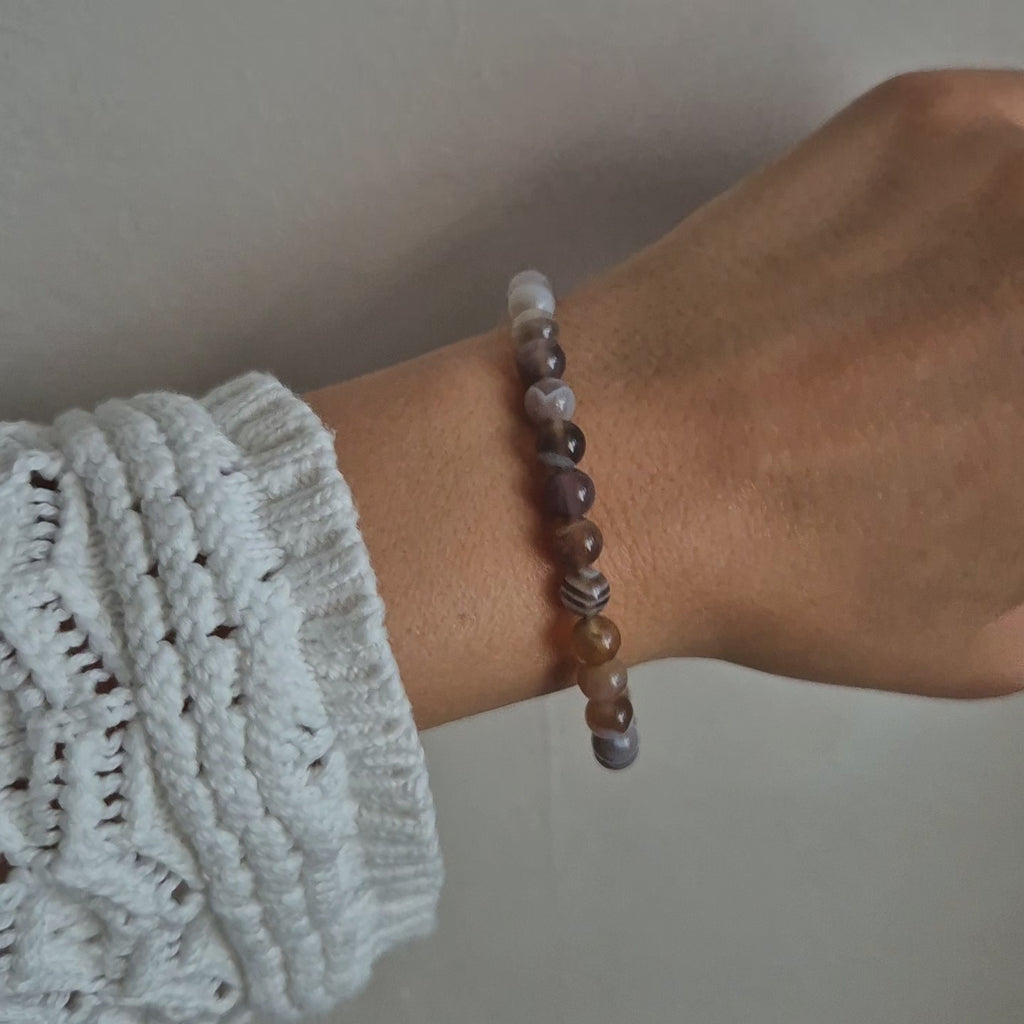 Kugelarmband Botswana Achat
